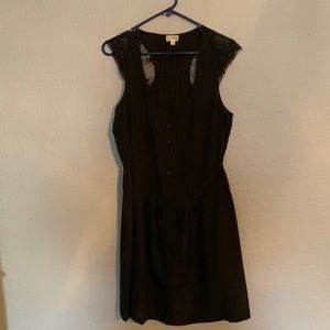 Short Black Button down dress